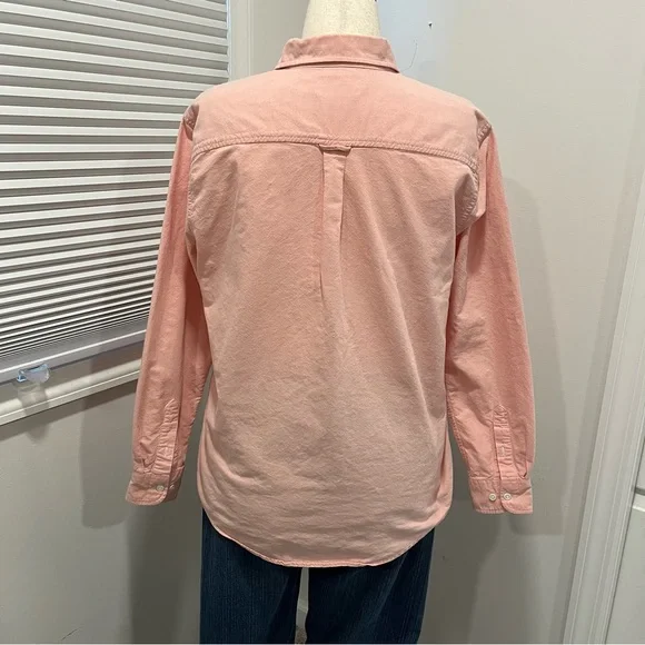 Cabin Creek 100% Cotton Pink Button Down Collared Shirt, Women's Size Large - Picture 4 of 12